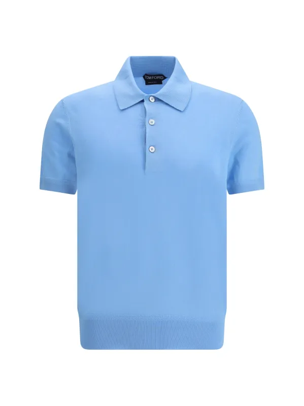 Polo Shirt Turquoise made by Tom Ford