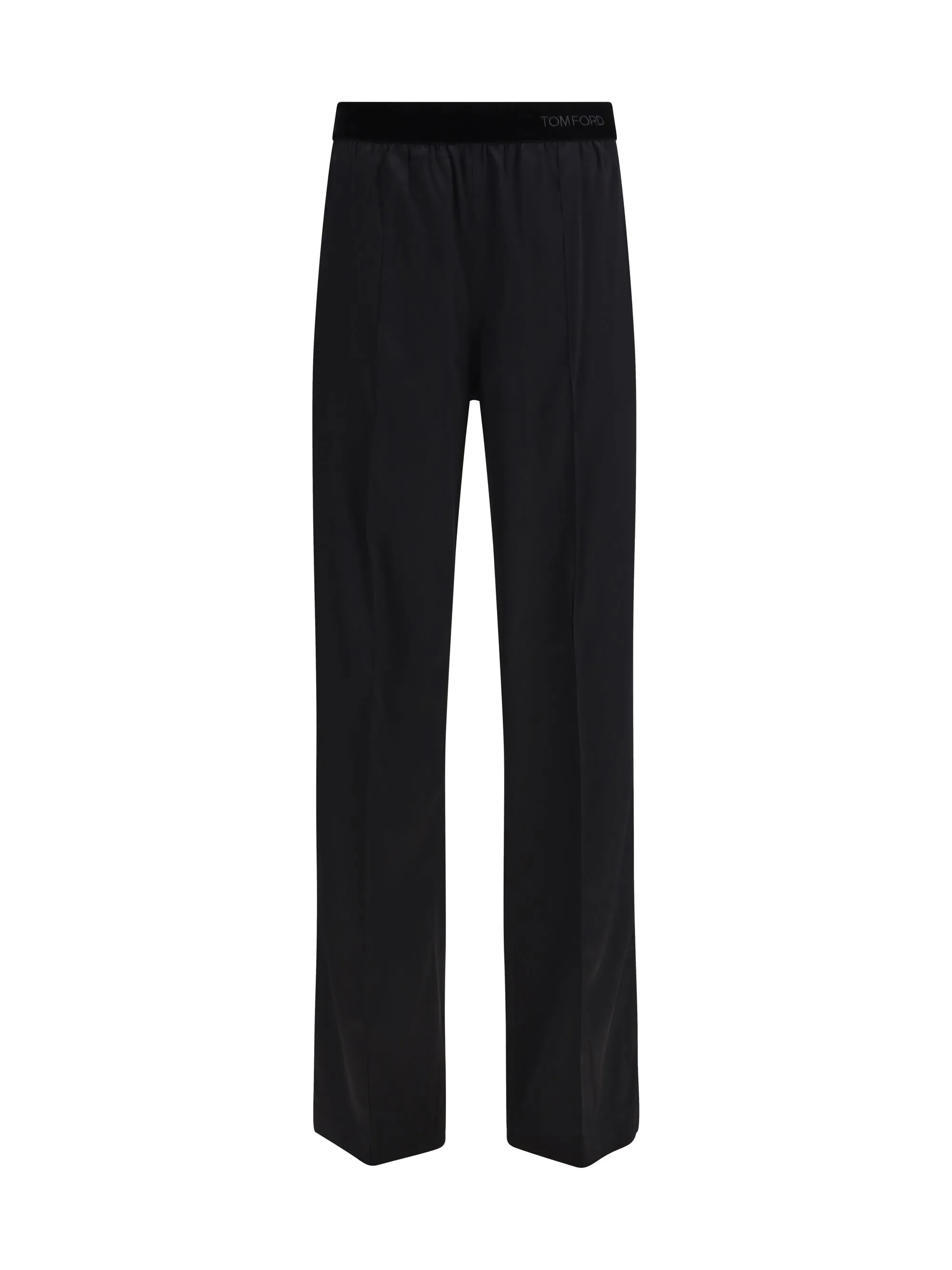 Trousers Stretch Silk Satin Black sold by Zulily