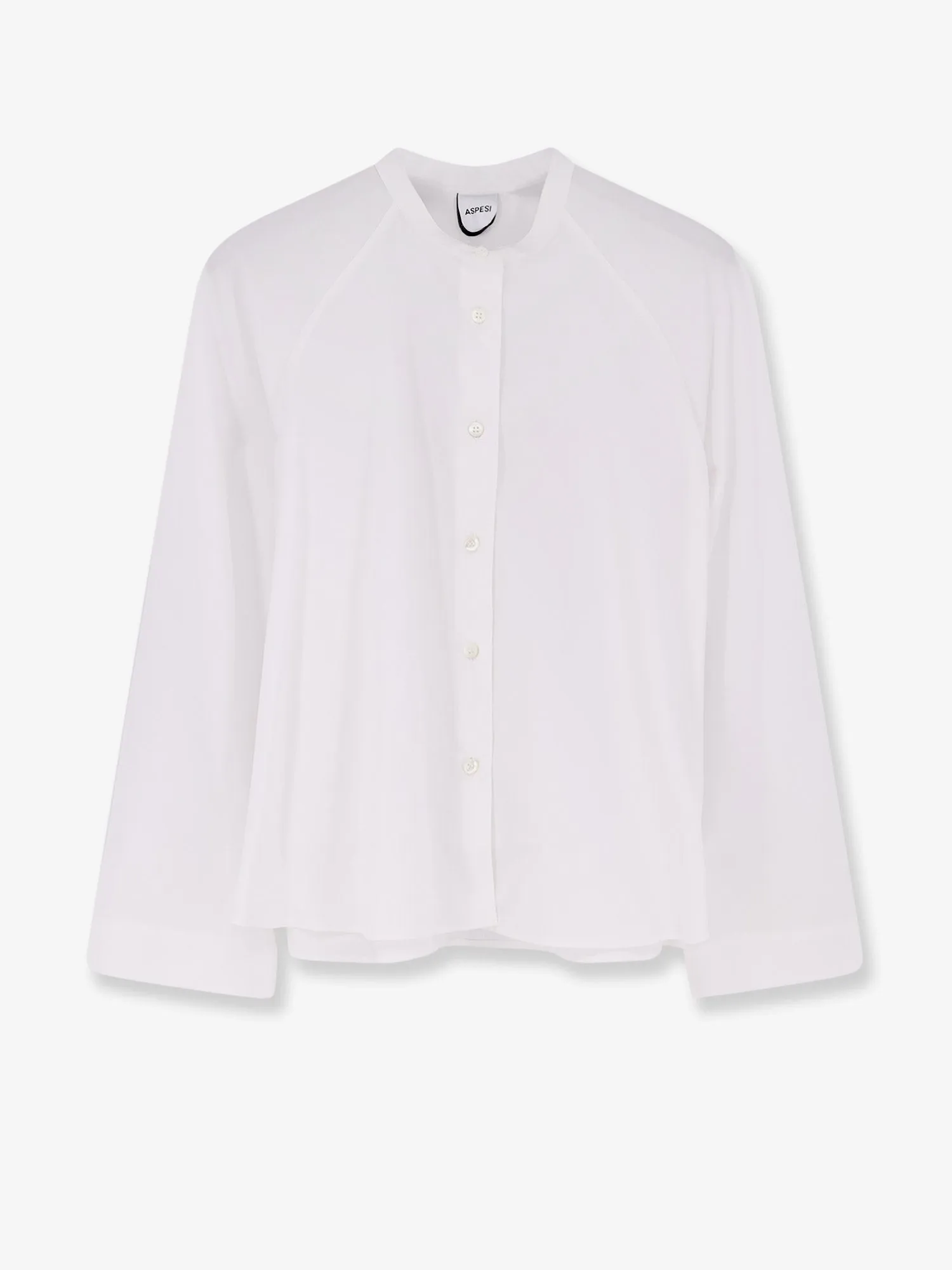 Cropped Cotton Shirt With Crew Neck sold by Zulily