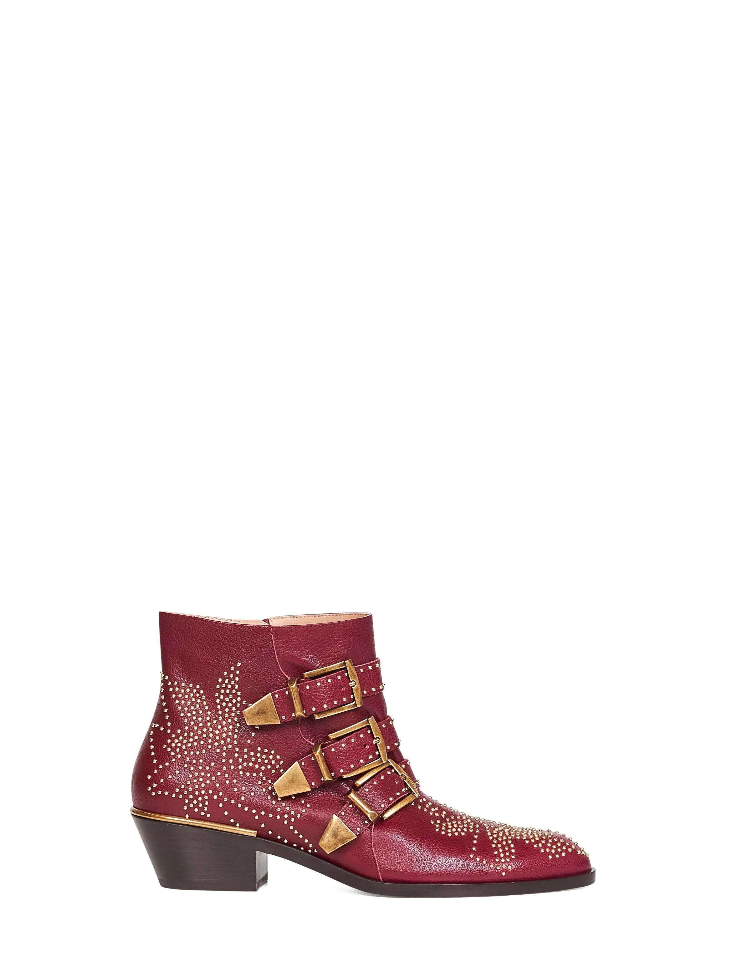 Grenat Leather Susanna Ankle Boots sold by Zulily