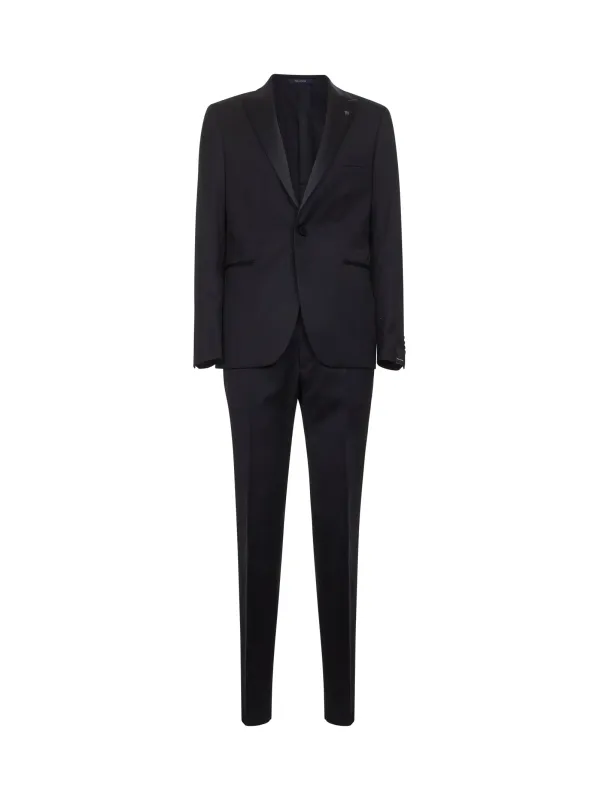 Blue Virgin Wool Tuxedo Suit made by Tagliatore