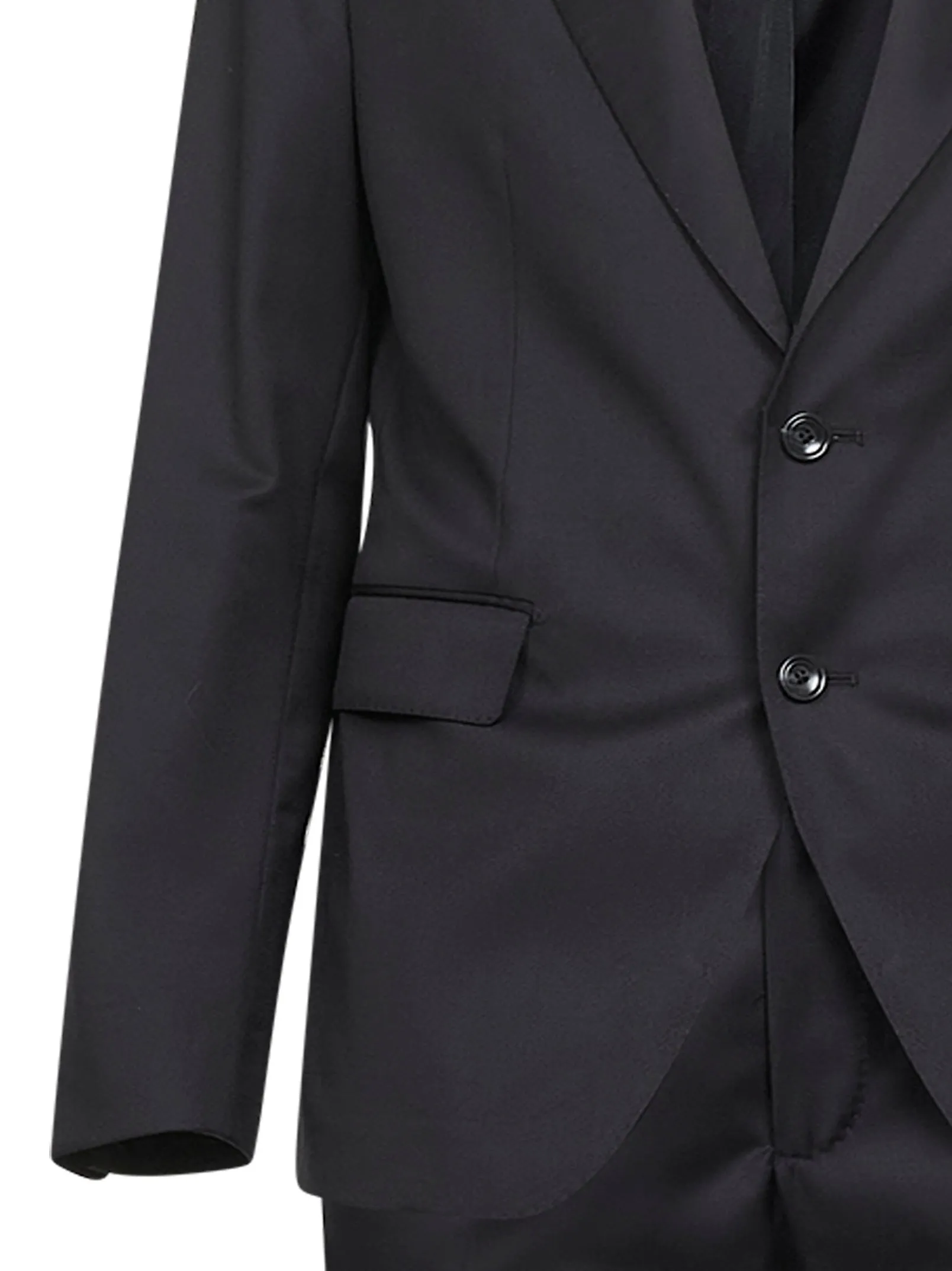 Black Virgin Wool Vesuvio Suit sold by Zulily product image thumbnail 3