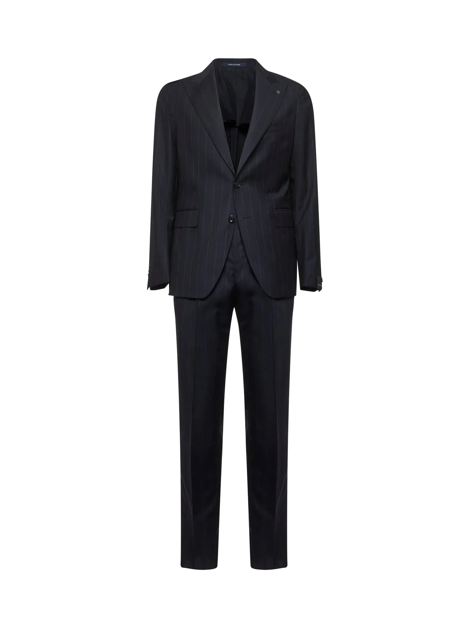 Blue Pinstriped Wool Single-Breasted Suit sold by Zulily