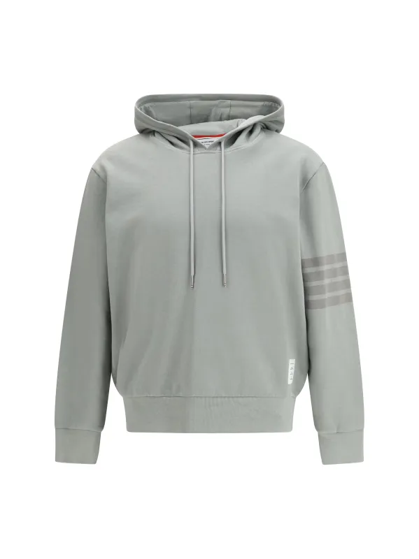 Cotton Hoodie Light Grey made by Thom Browne