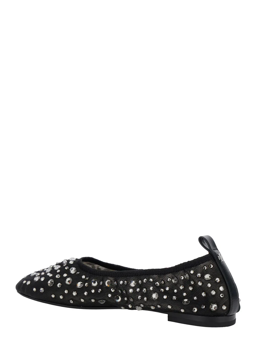 Black Ballet Flats With Crystal Accents sold by Zulily product image thumbnail 3