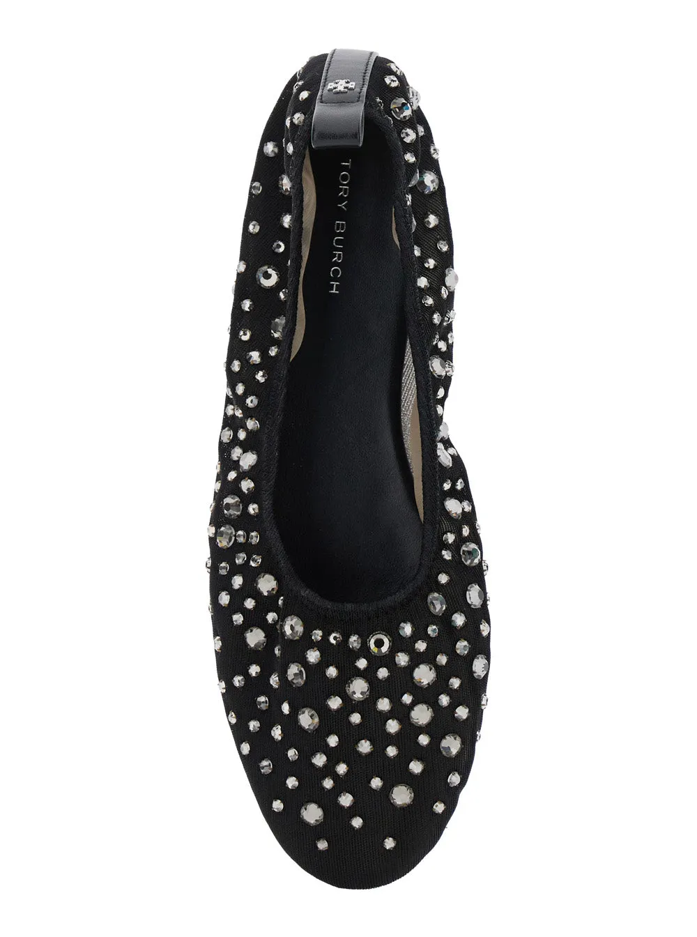 Black Ballet Flats With Crystal Accents sold by Zulily product image thumbnail 4