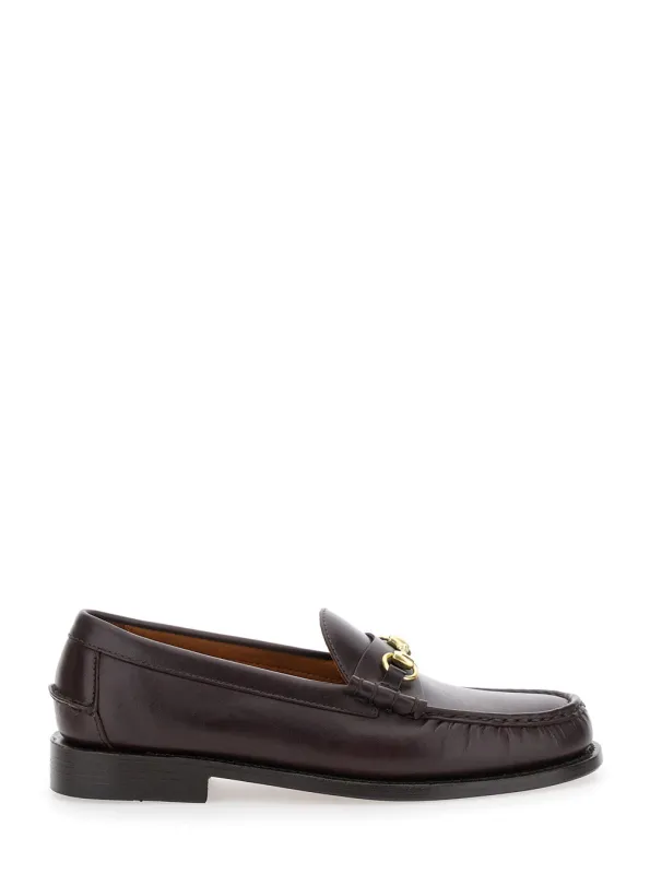 Bordeaux Pull-on Loafers With Horsebit Detail made by Sebago