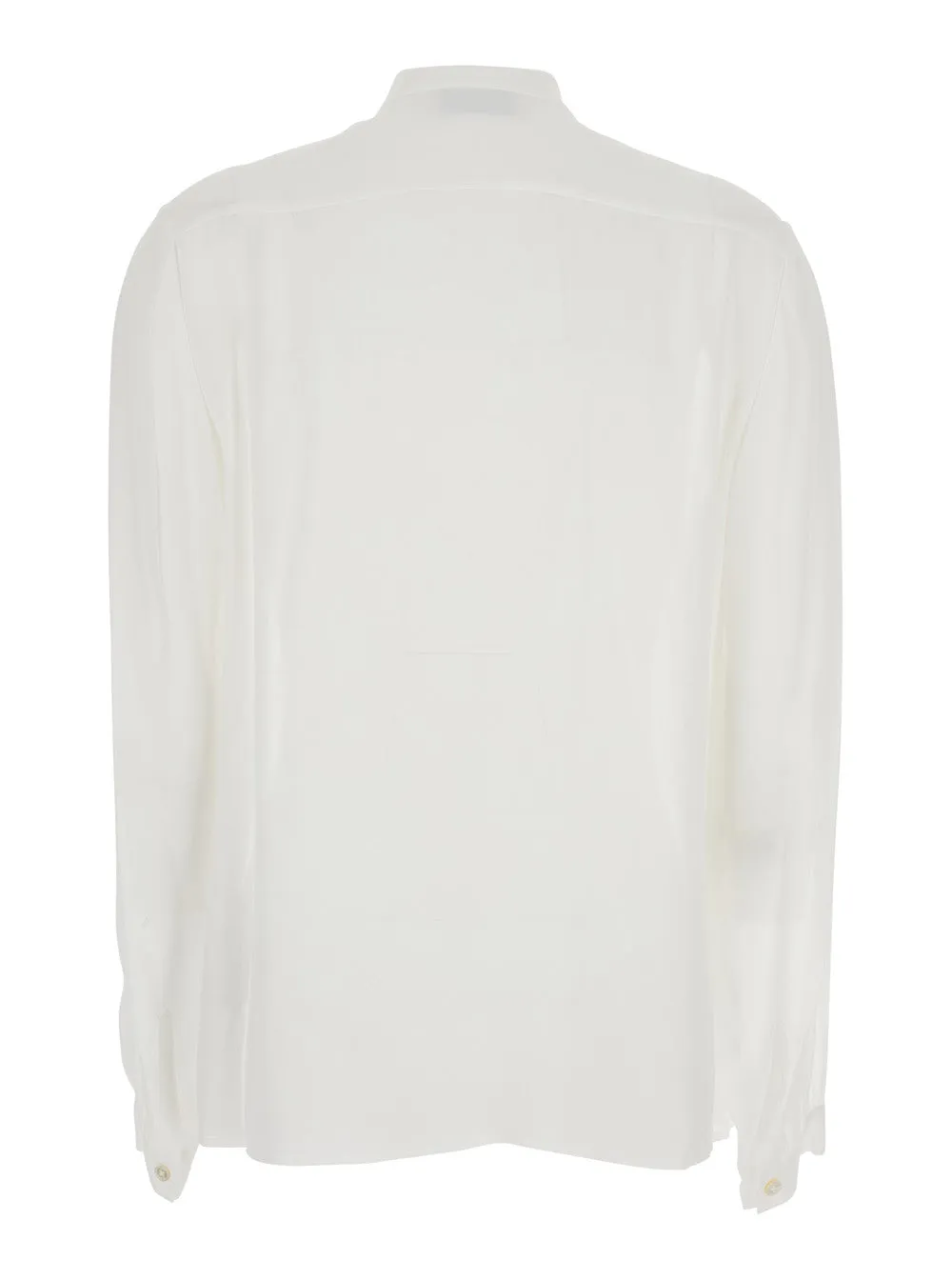 White Viscose Blouse With Pussybow Collar sold by Zulily