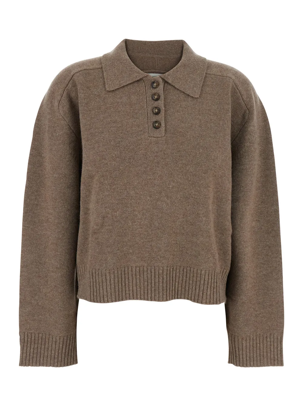 Brown Cashmere Polo Style Sweater sold by Zulily
