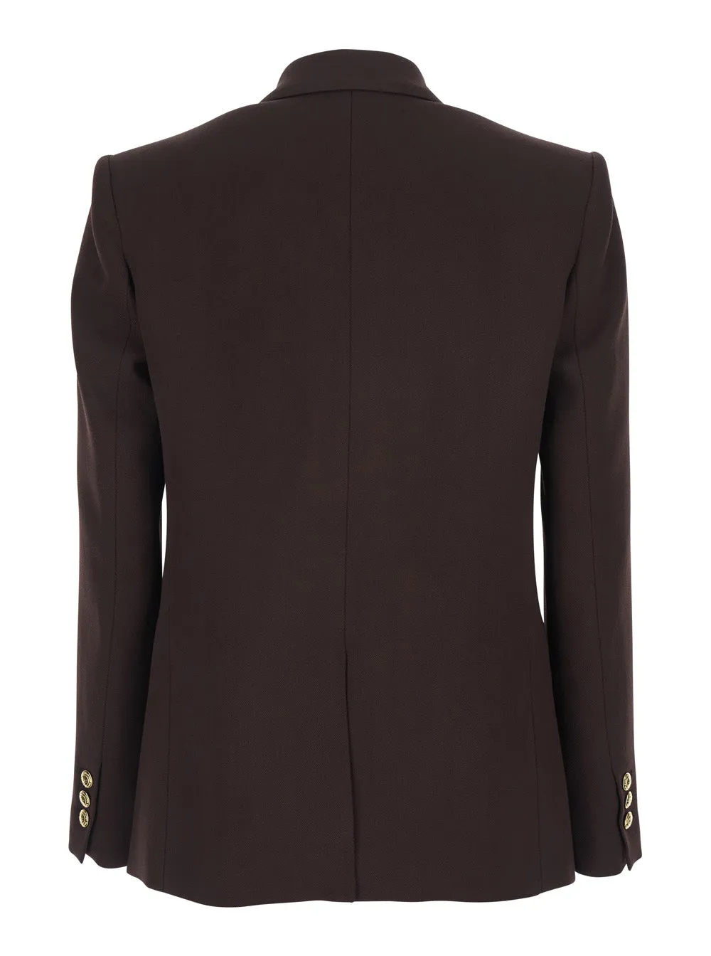 Double-Breasted Jacket Brown Viscose sold by Zulily product image thumbnail 2