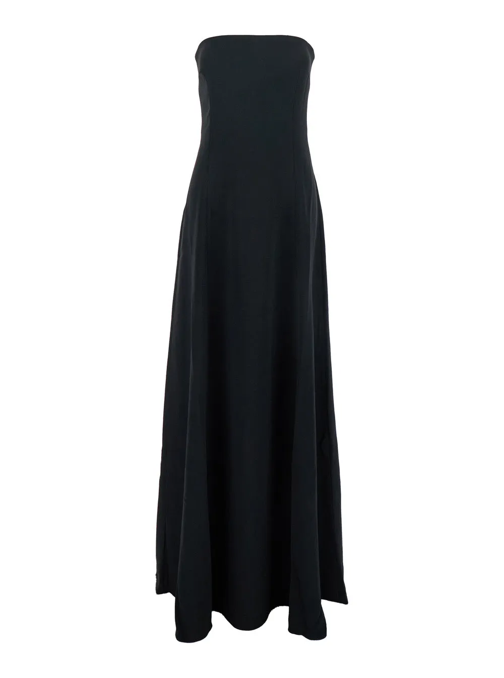 Black Long Dress With Bare Shoulders sold by Zulily