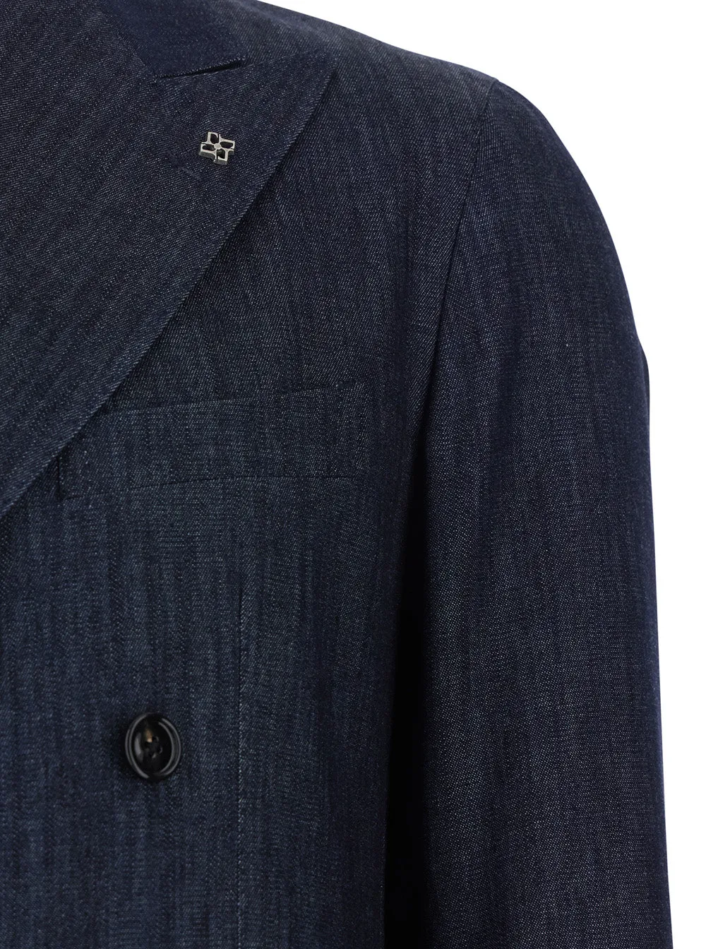 Double-Breasted Denim Jacket Blue sold by Zulily product image thumbnail 3