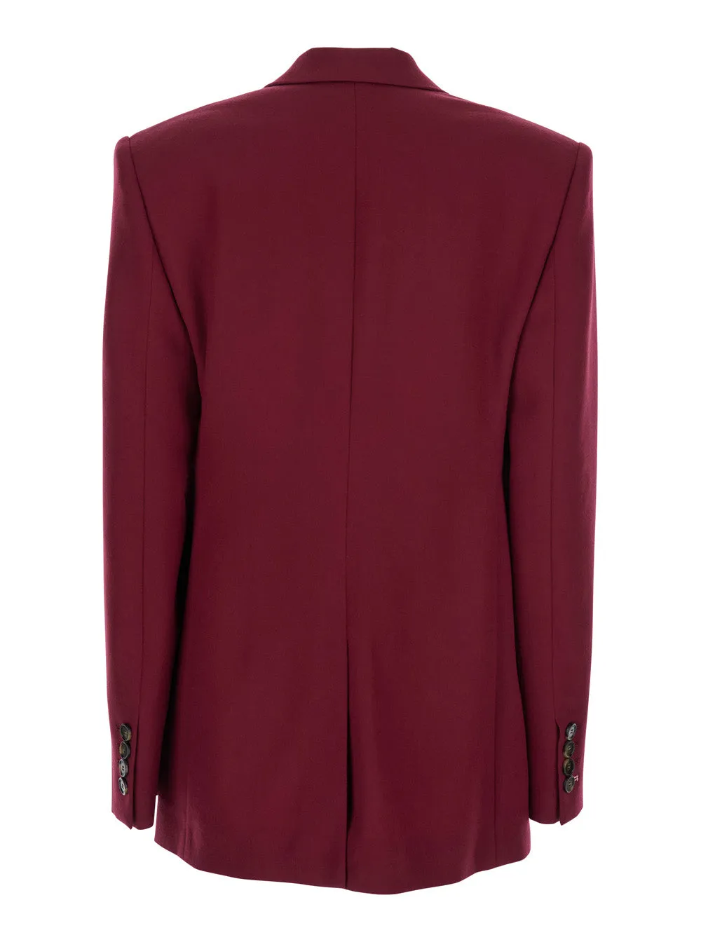 Bordeaux Single-Breasted Jacket With Notched Revers sold by Zulily product image thumbnail 2