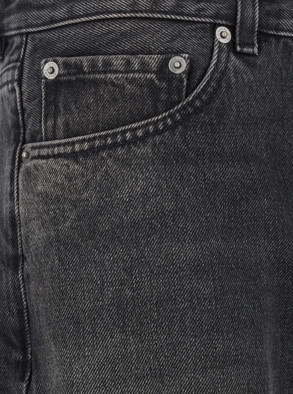 Grey Wide Leg Jeans With Logo Patch sold by Zulily product image thumbnail 3