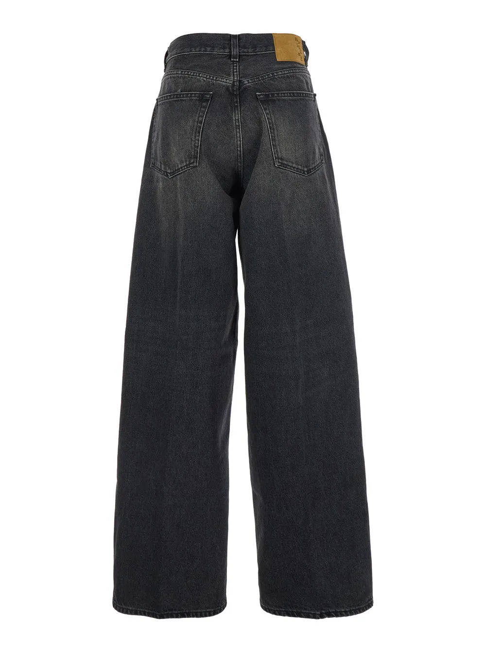 Grey Wide Leg Jeans With Logo Patch sold by Zulily product image thumbnail 2