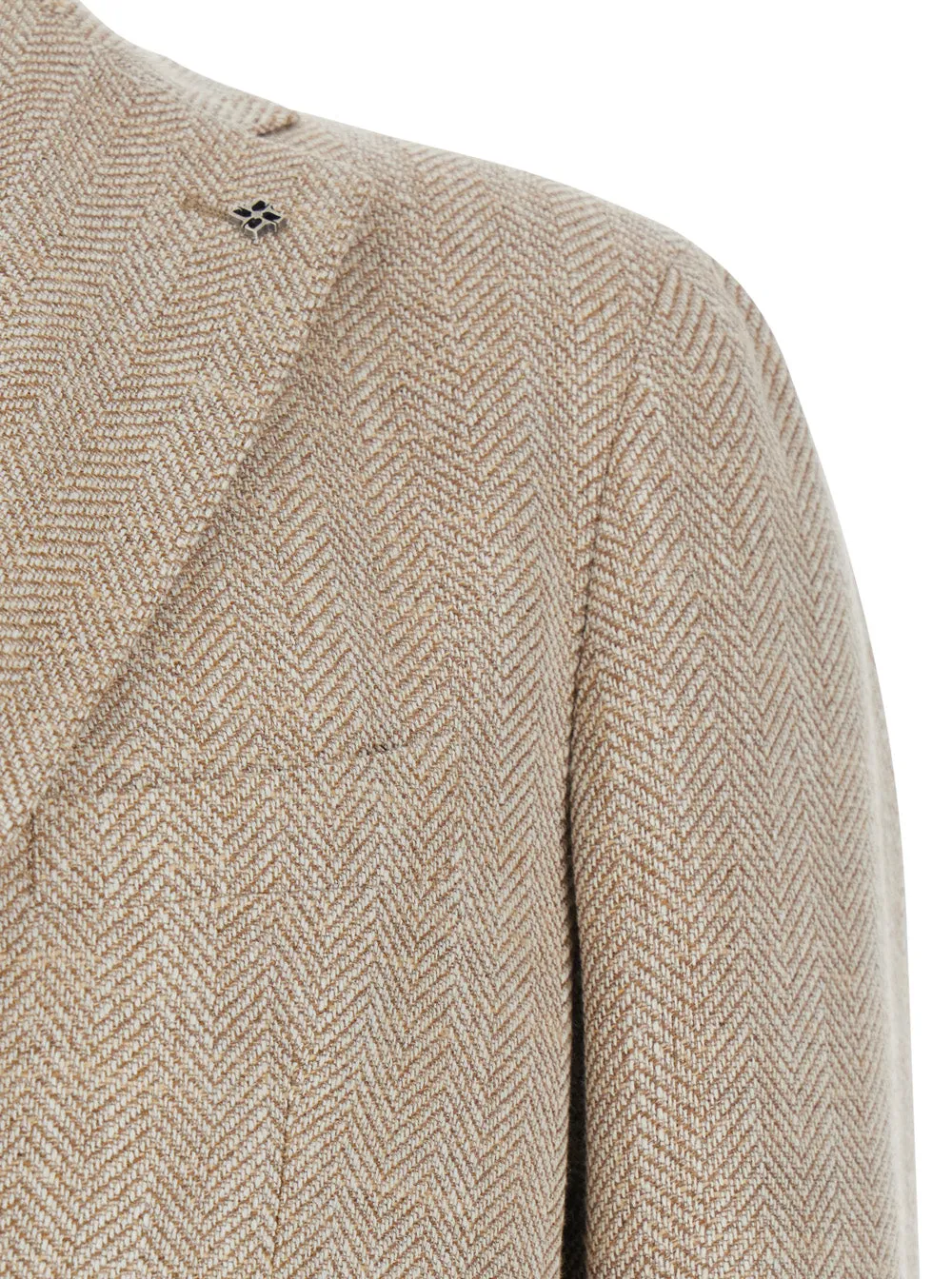 Single-Breasted Jacket, Beige Wool sold by Zulily product image thumbnail 3