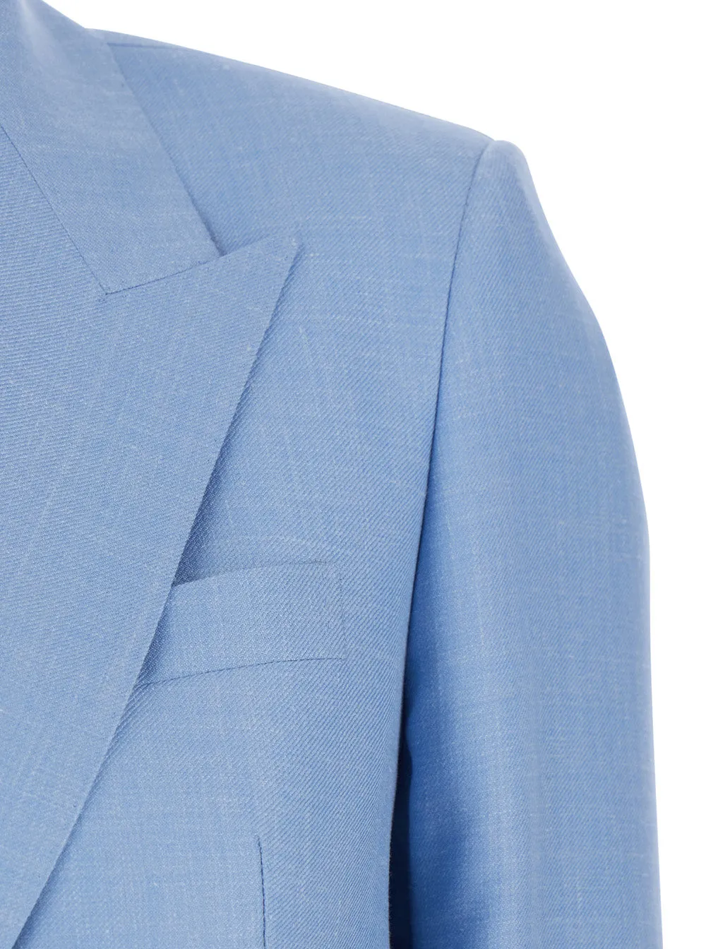 Double-Breasted Jacket Jasmine Light Blue Wool sold by Zulily product image thumbnail 3