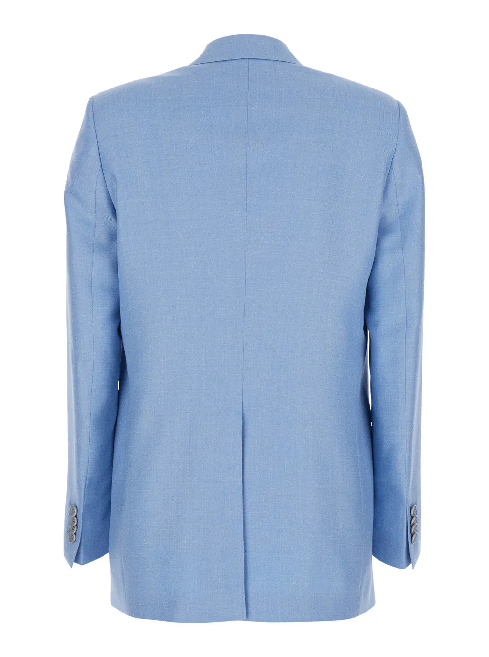 Double-Breasted Jacket Jasmine Light Blue Wool sold by Zulily product image thumbnail 2