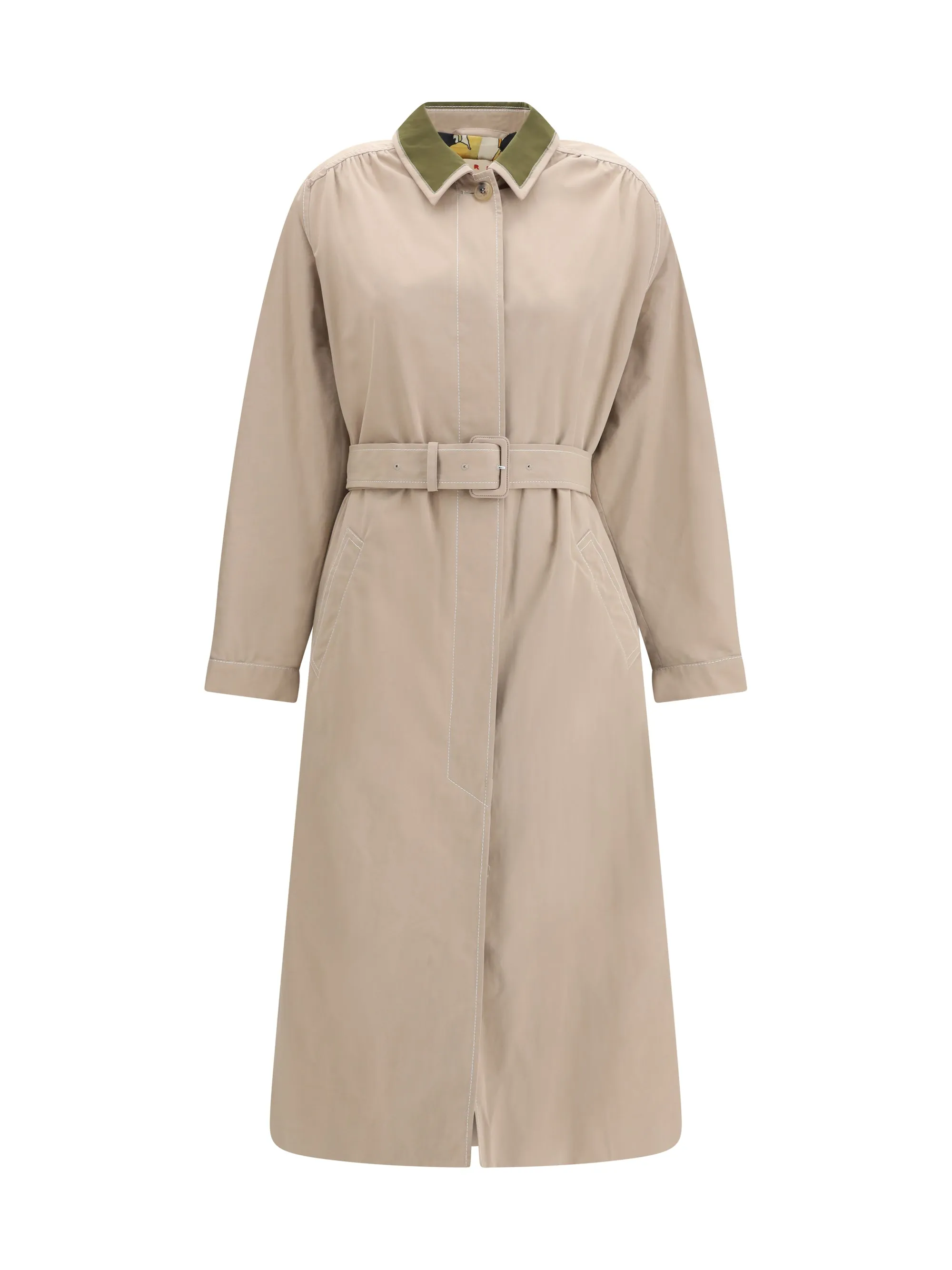 Trench Coat Gabardine Cement sold by Zulily