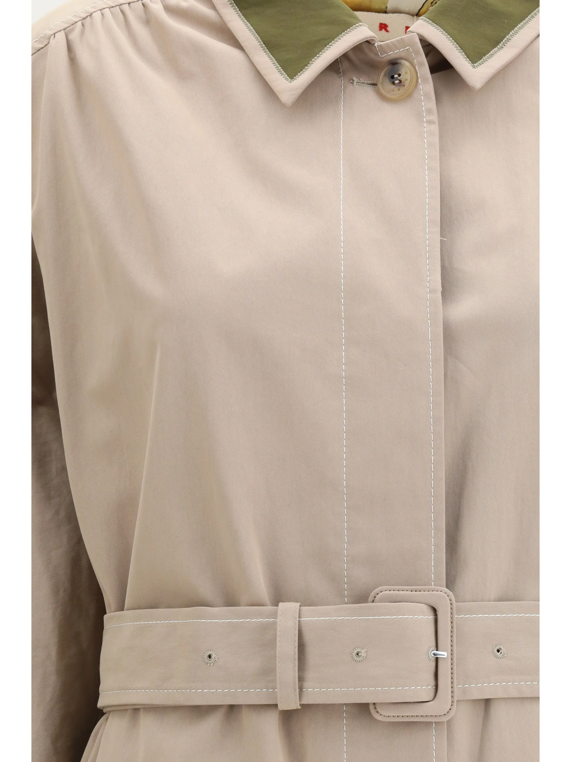 Trench Coat Gabardine Cement sold by Zulily product image thumbnail 2