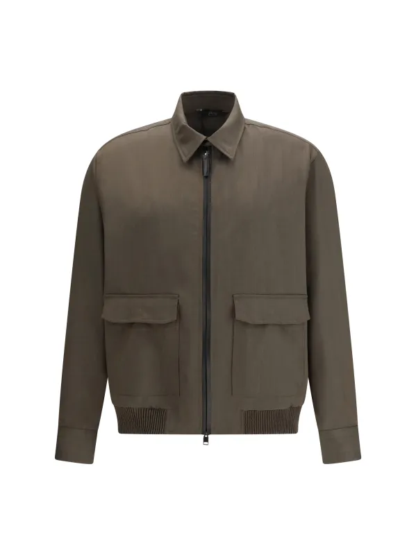 Jacket Khaki Wool made by Brioni