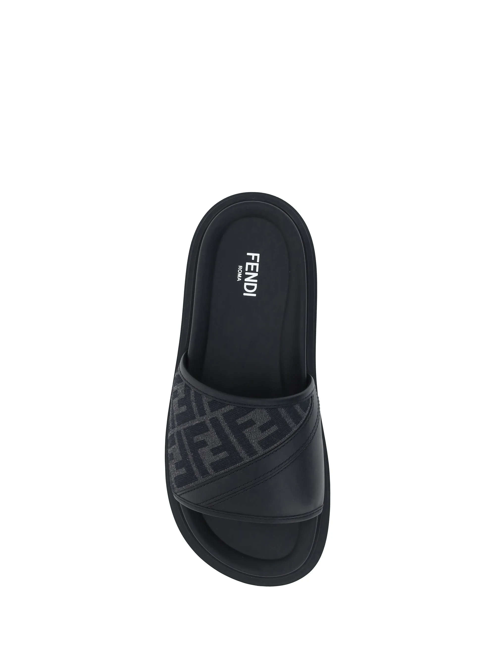 Slide Sandals Black/Grey sold by Zulily product image thumbnail 3