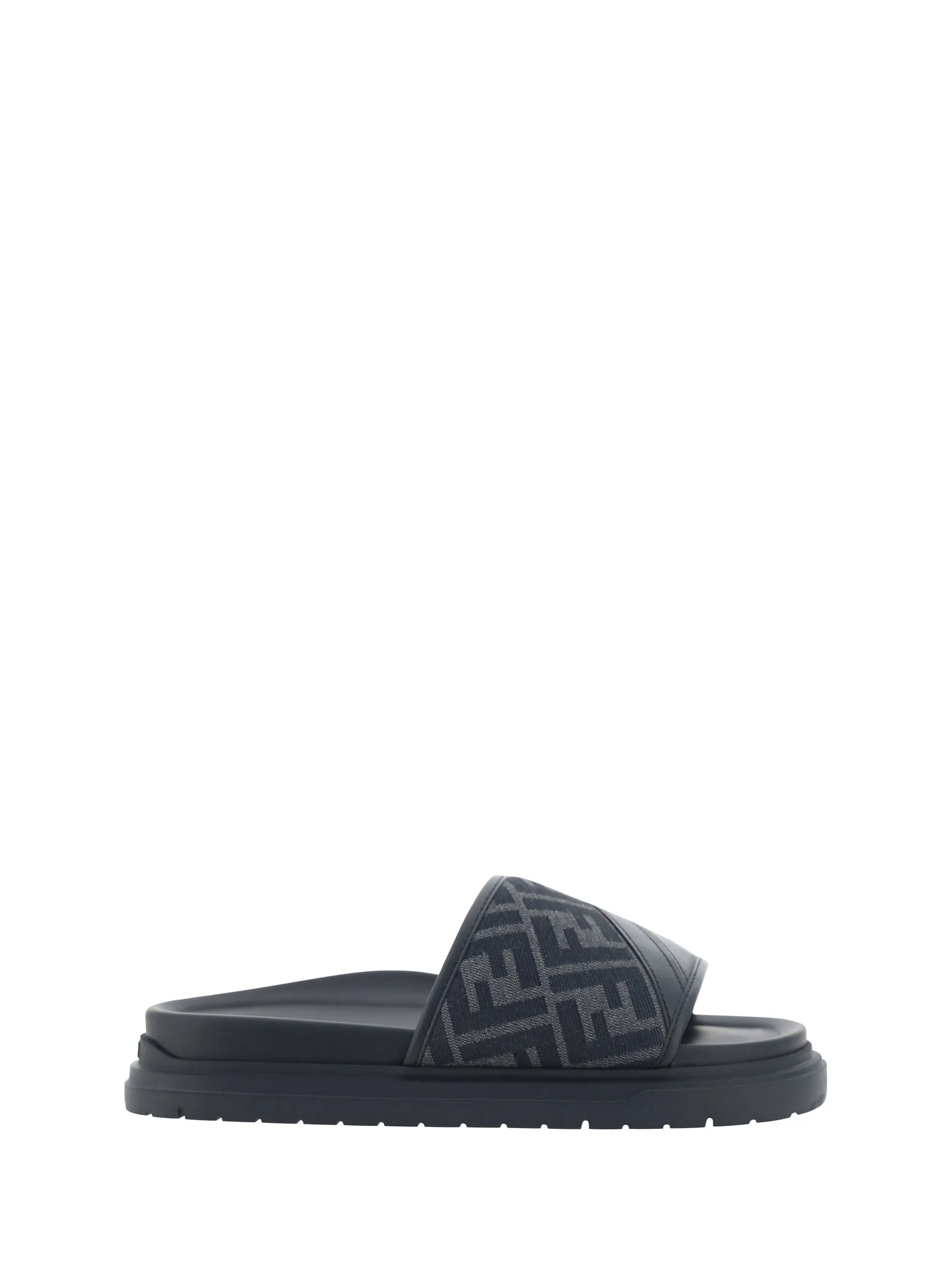 Slide Sandals Black/Grey sold by Zulily