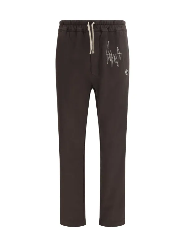 Cotton Sweatpants Dark Dust made by Moncler