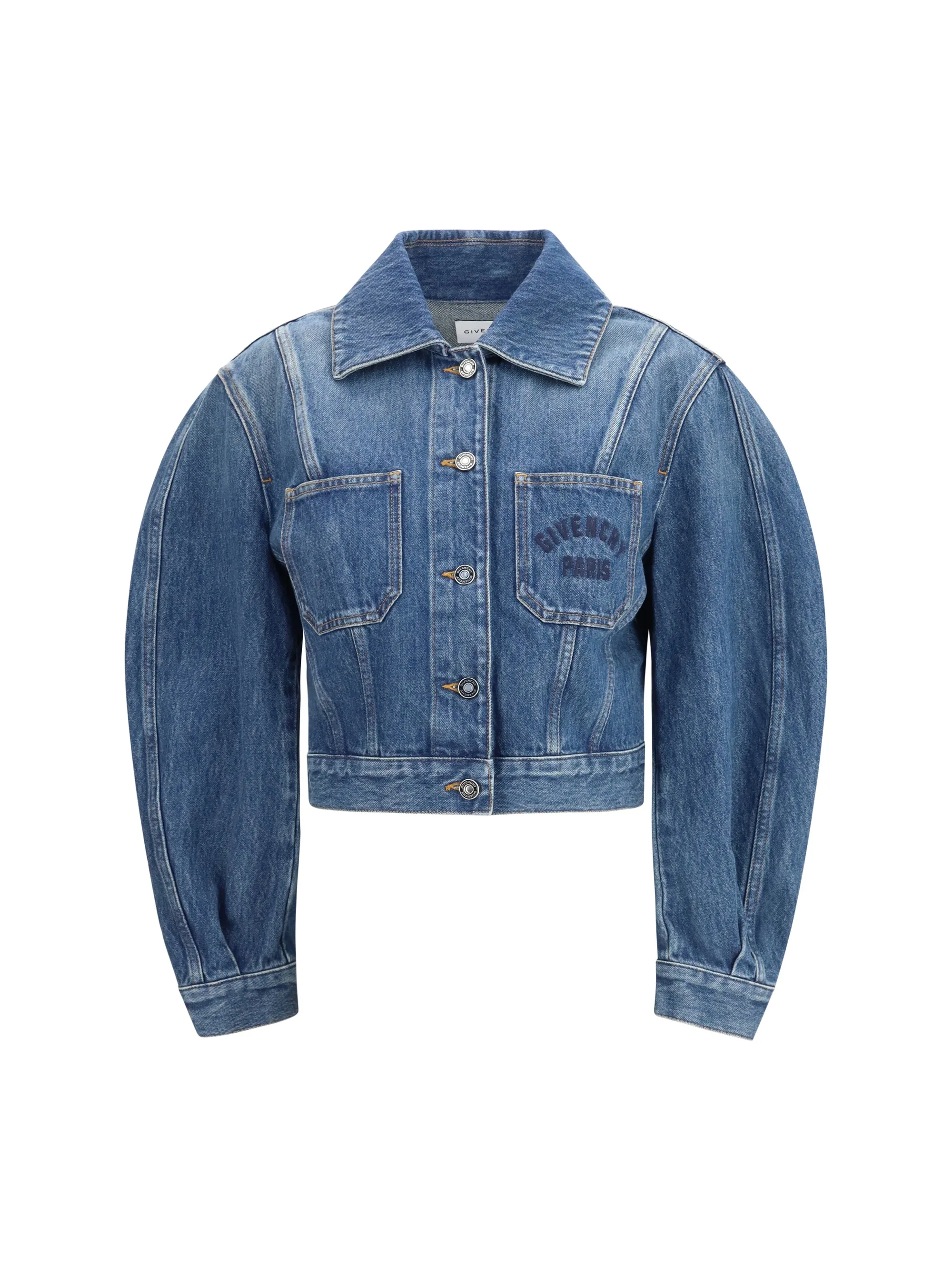 Denim Crop Jacket Medium Blue sold by Zulily
