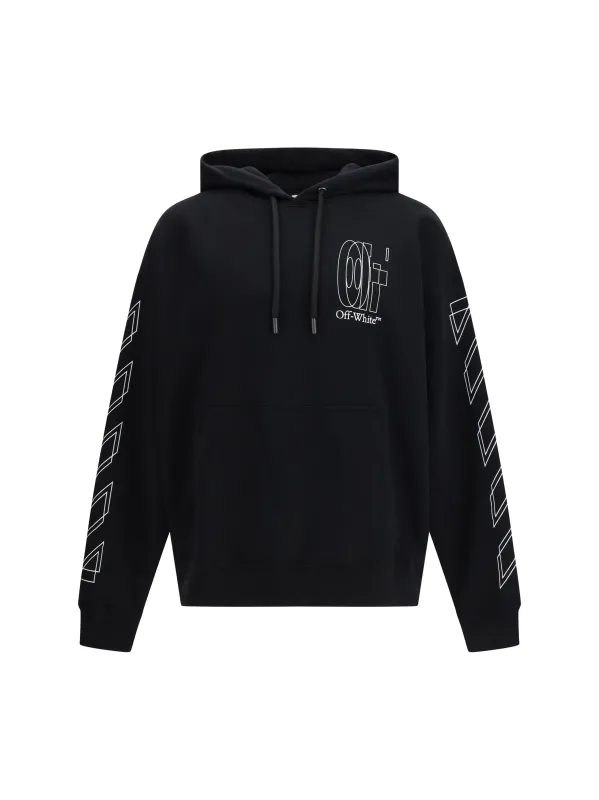 Hoodie Big Double Arrow Black made by Off-White