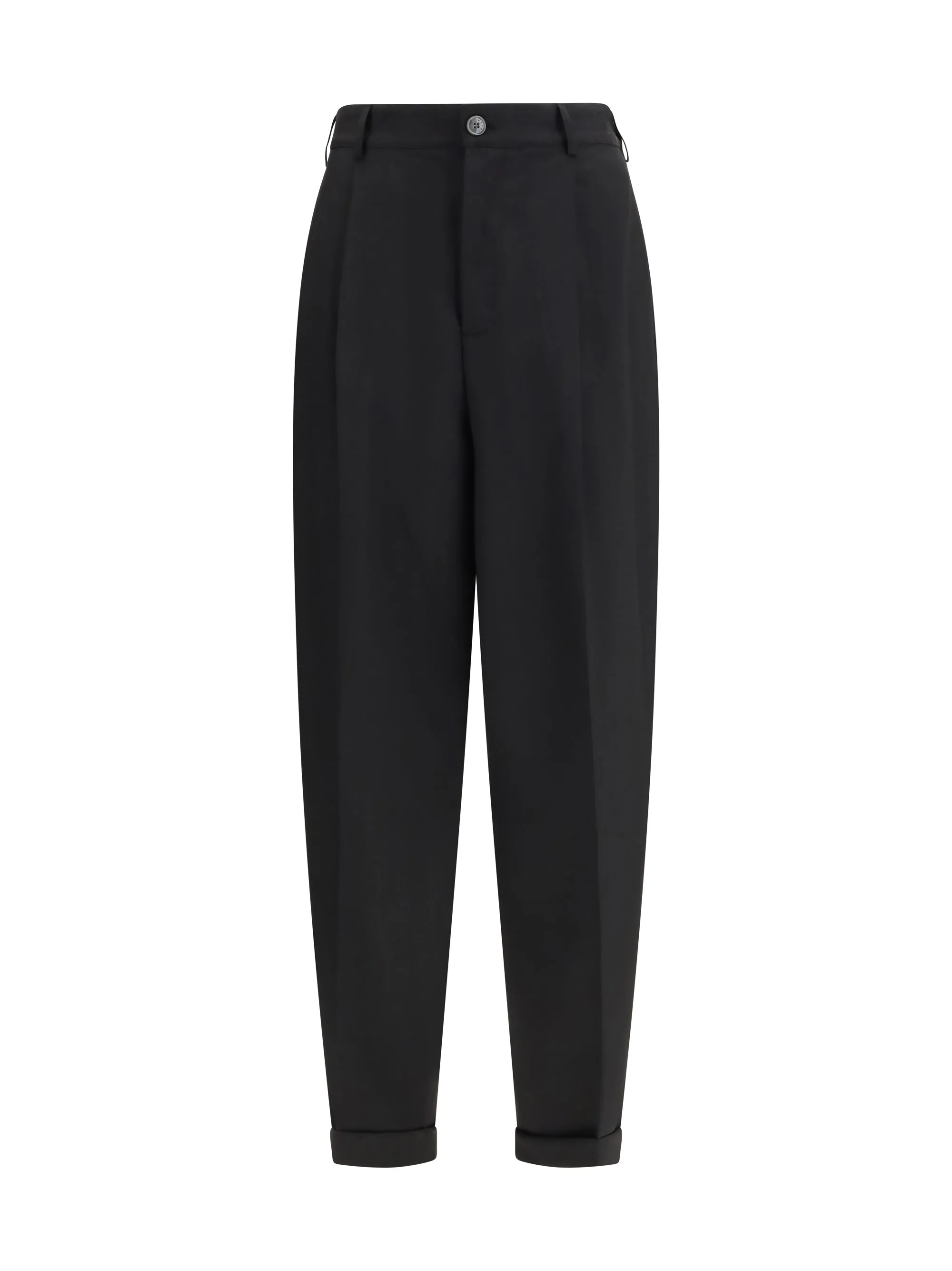 Pleated Trousers Black sold by Zulily
