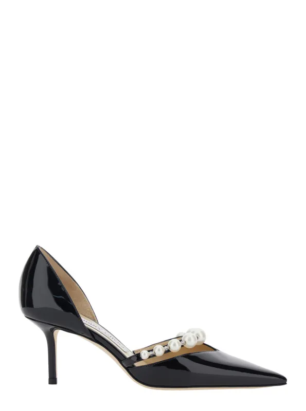 Stiletto Heels Aurelie Black Leather made by Jimmy Choo