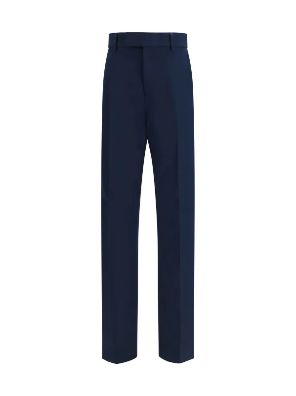 Chinos Cotton-Cashmere New Navy made by Salvatore Ferragamo