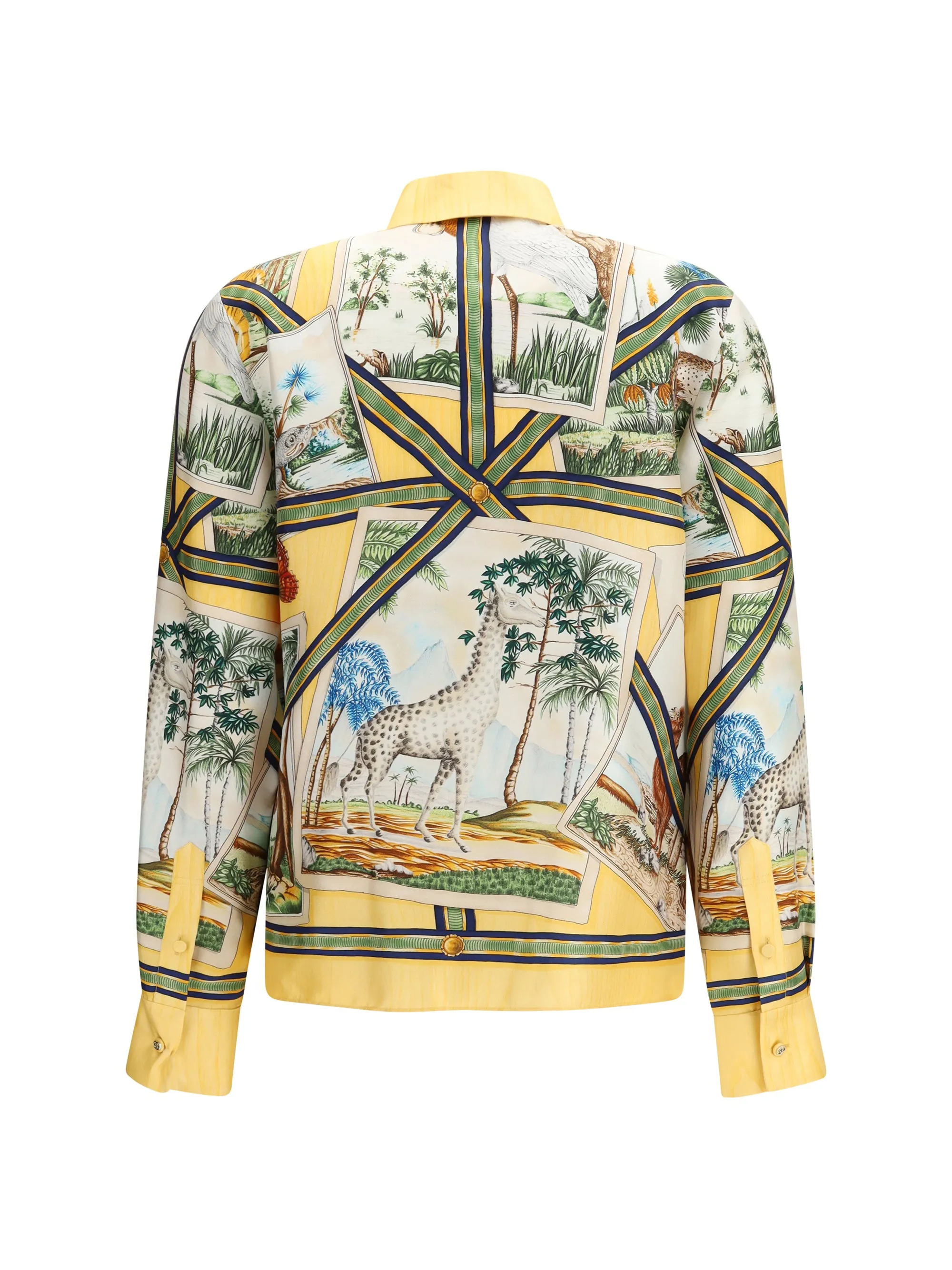 Shirt Silk Twill Yellow/Ivory sold by Zulily product image thumbnail 2