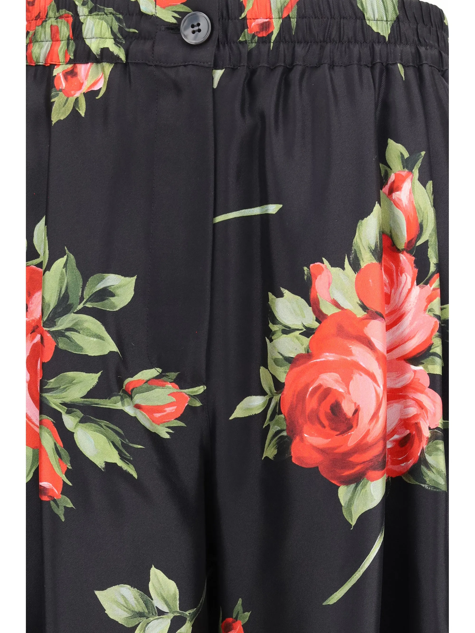 Wide-Leg Silk Pants Rose Bouquet sold by Zulily product image thumbnail 2