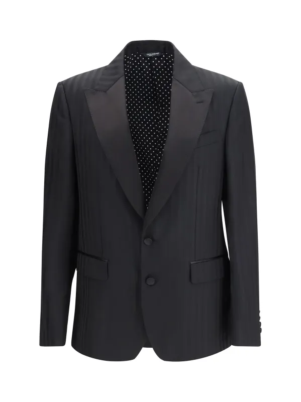 Blazer Black Wool made by Dolce & Gabanna