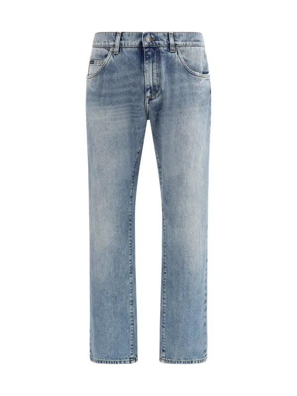 Jeans Straight Light Blue made by Dolce & Gabanna