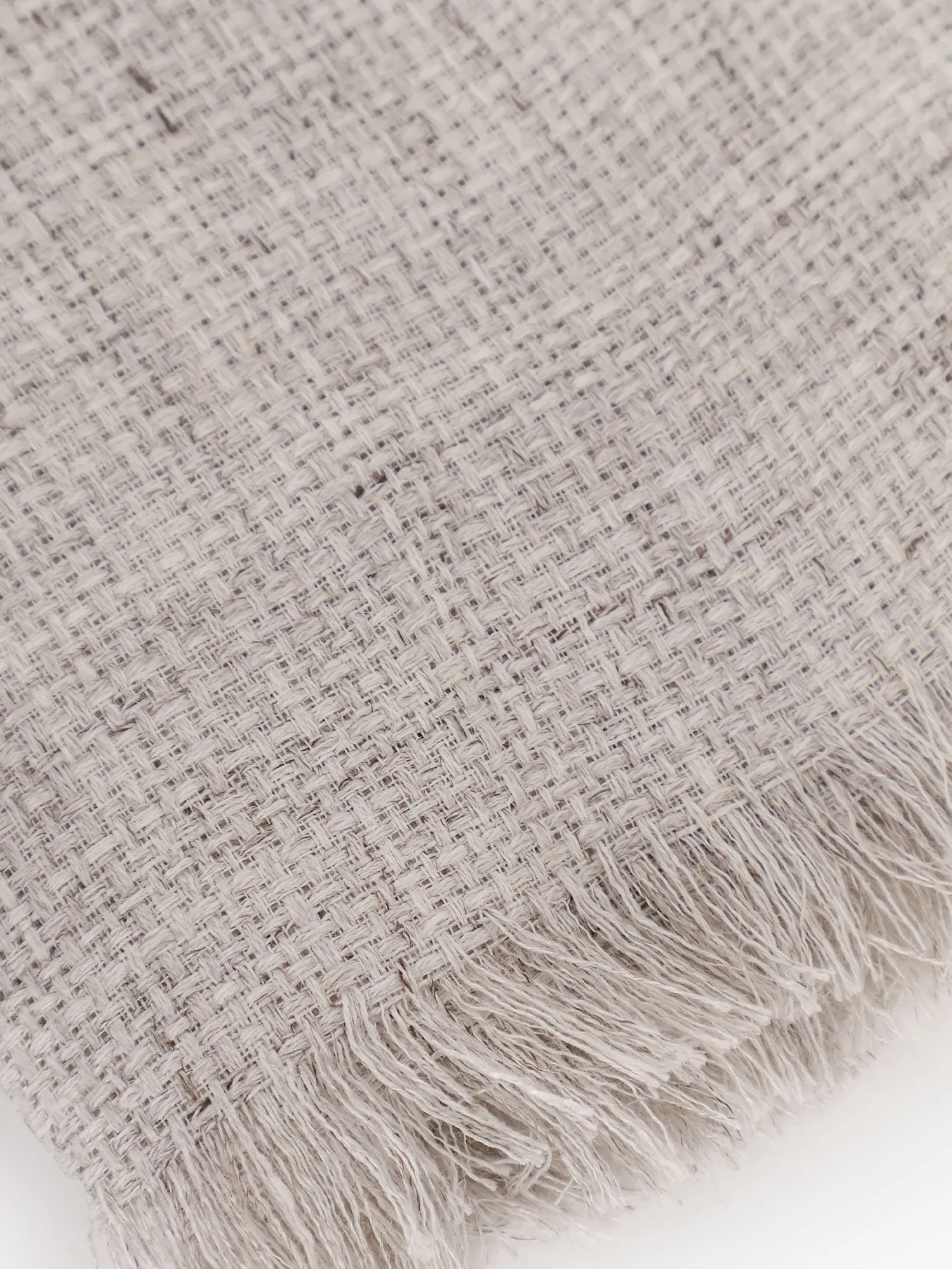 Linen Scarf Grey sold by Zulily product image thumbnail 2