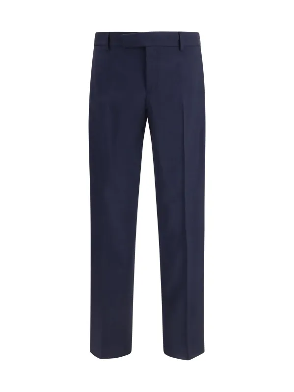 Tailored Pants Dark Blue Wool made by Fendi