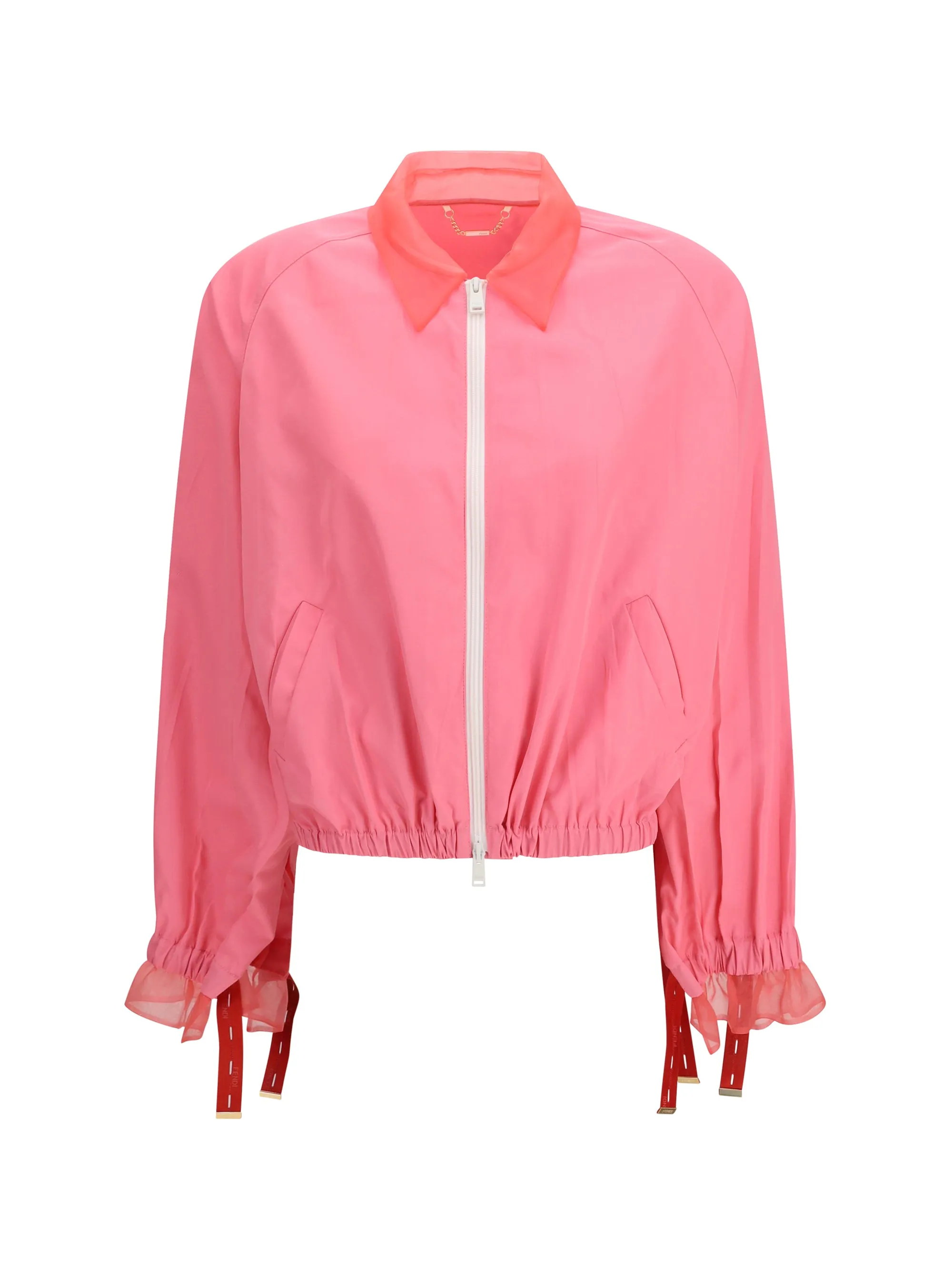 Bomber Blouson in Pink Viscose sold by Zulily