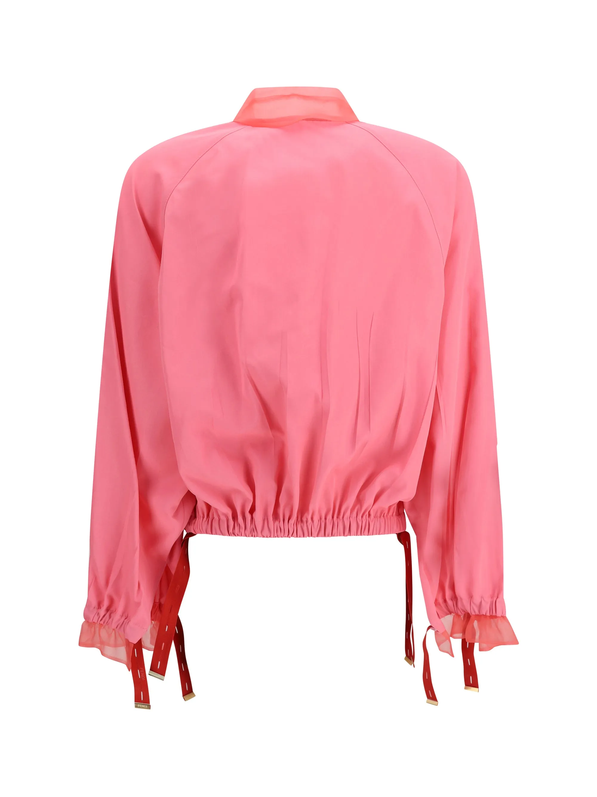 Bomber Blouson in Pink Viscose sold by Zulily product image thumbnail 3