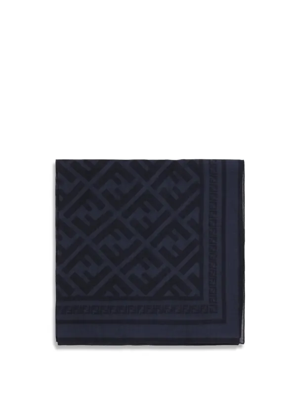 Scarf FF Wool-Silk Abisso made by Fendi