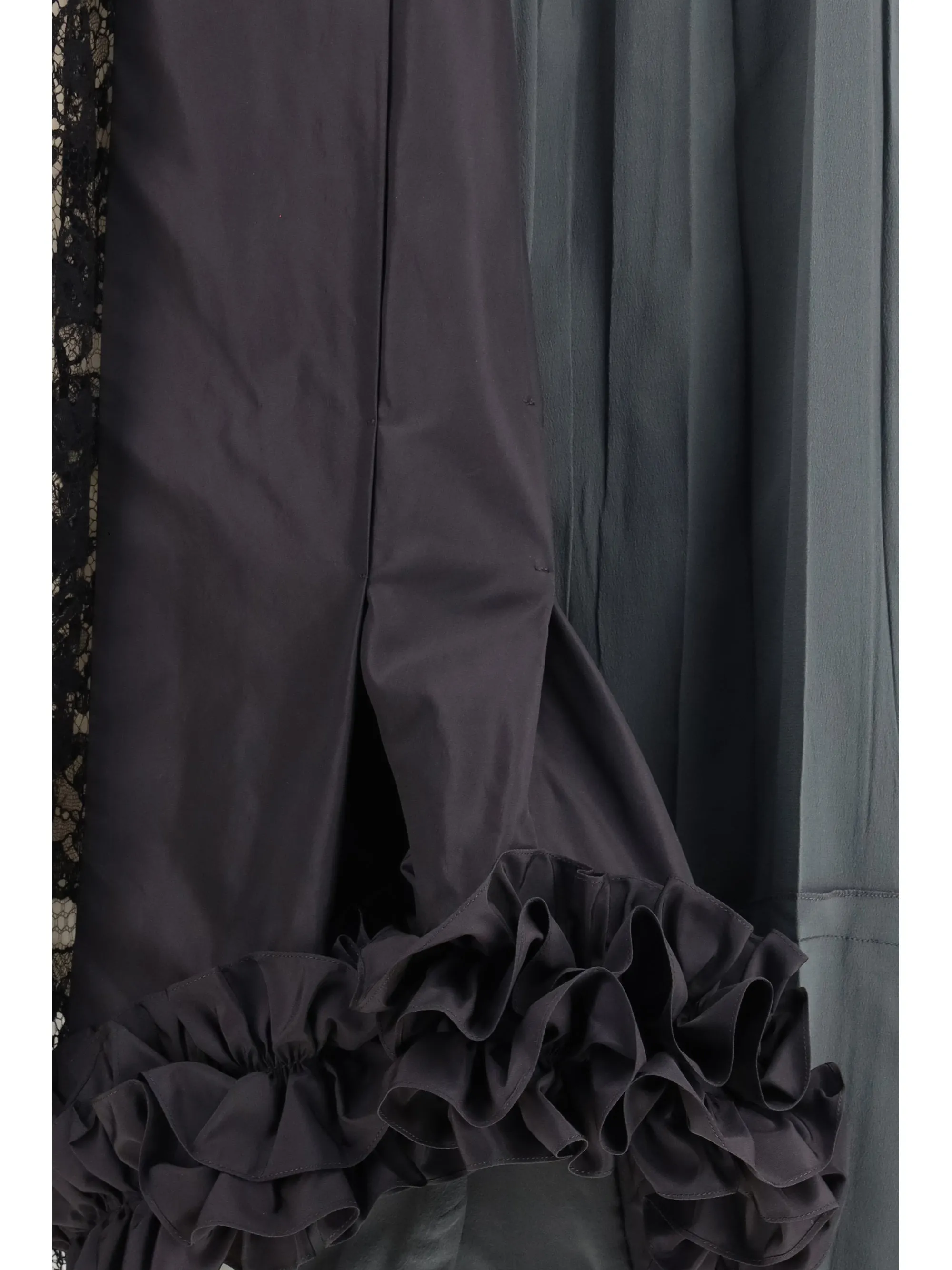Midi Patchwork Skirt in Hematite Silk sold by Zulily product image thumbnail 3