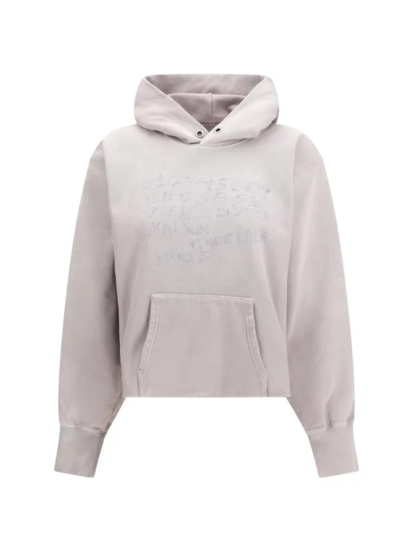 Hoodie Printed Dusty Pink made by Maison Margiela