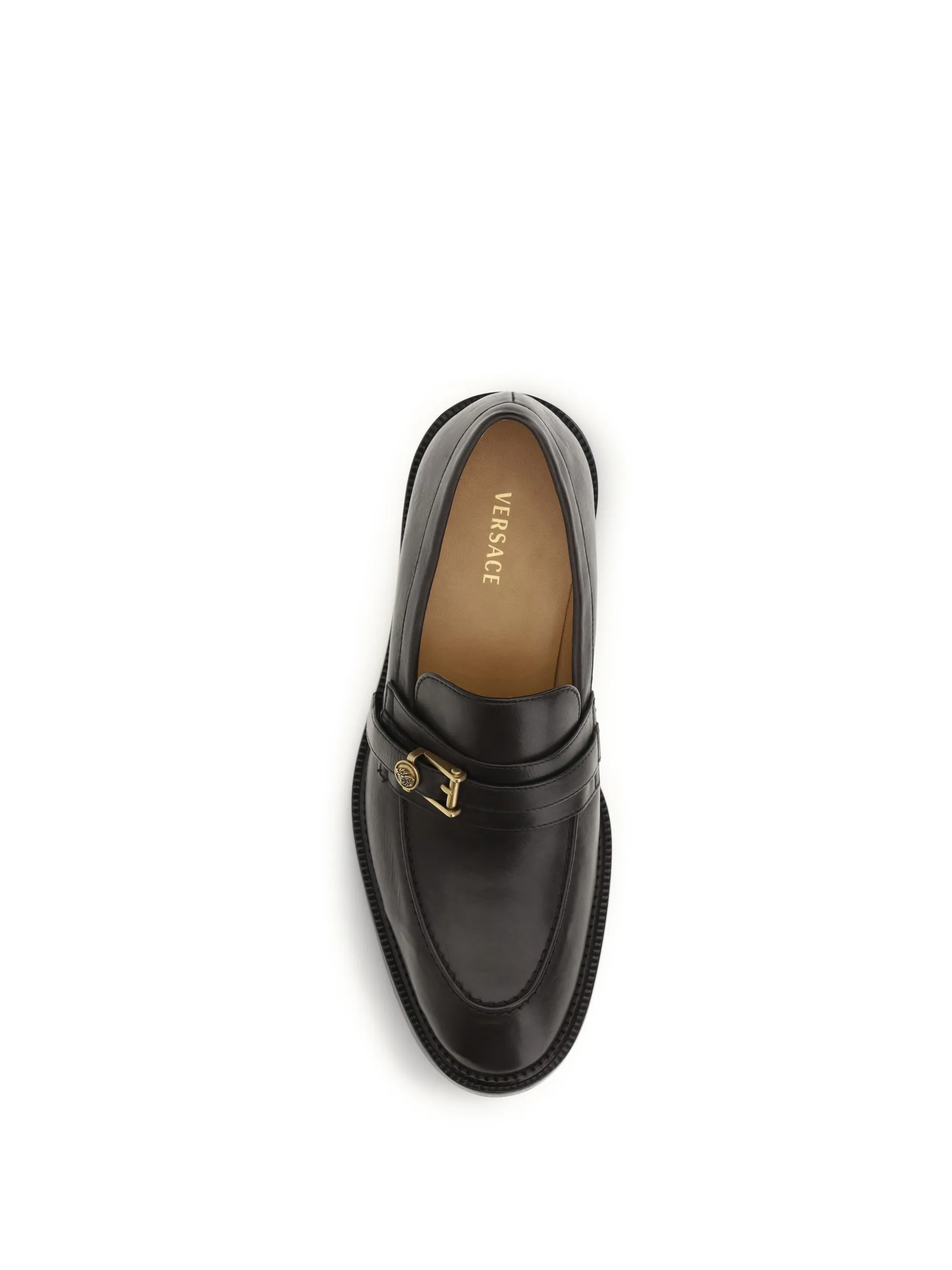 Loafers With Medusa Detail, Ebony/Gold sold by Zulily product image thumbnail 3