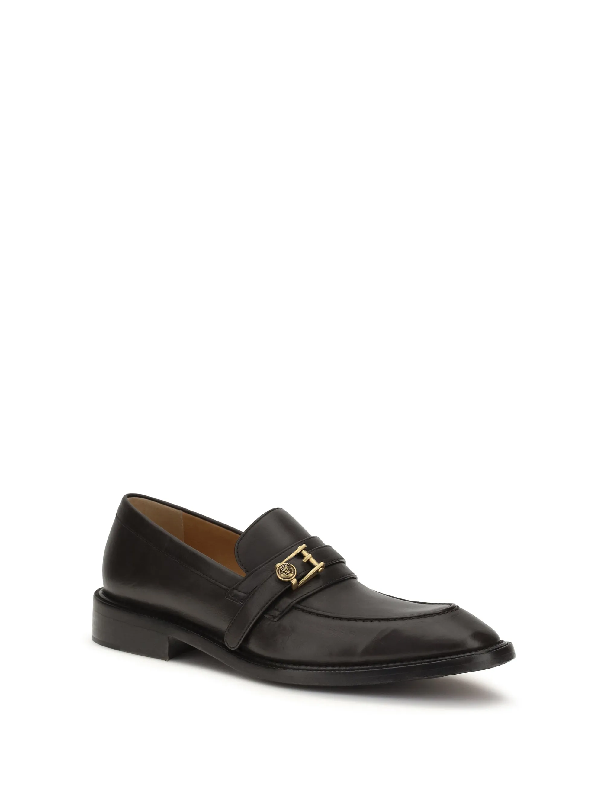Loafers With Medusa Detail, Ebony/Gold sold by Zulily product image thumbnail 4