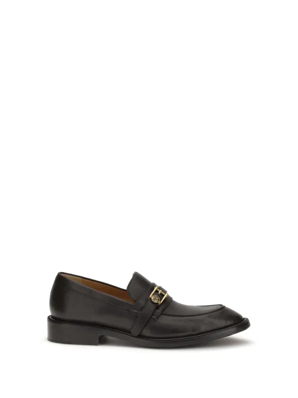 Loafers With Medusa Detail, Ebony/Gold made by Versace
