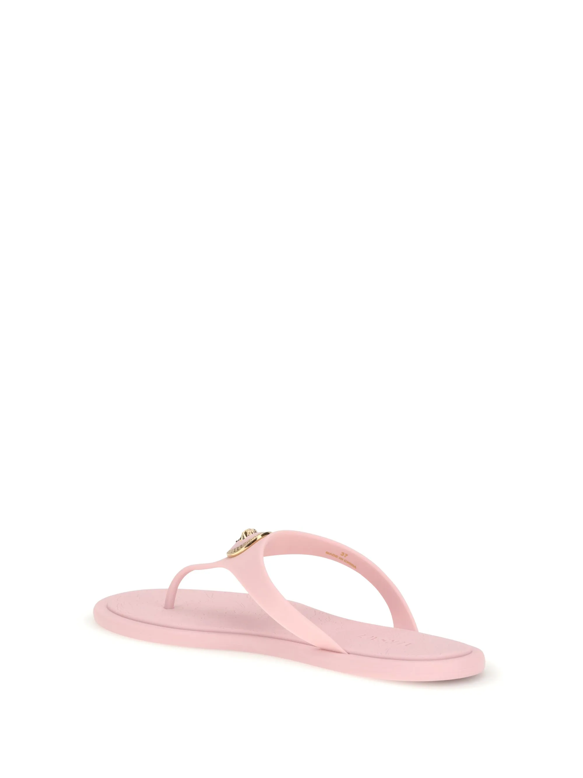 Rubber Thong Sandals Pastel Pink/Gold sold by Zulily product image thumbnail 4