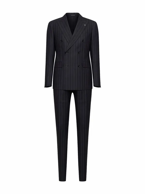 Suit Vesuvio Dark Grey Virgin Wool made by Tagliatore