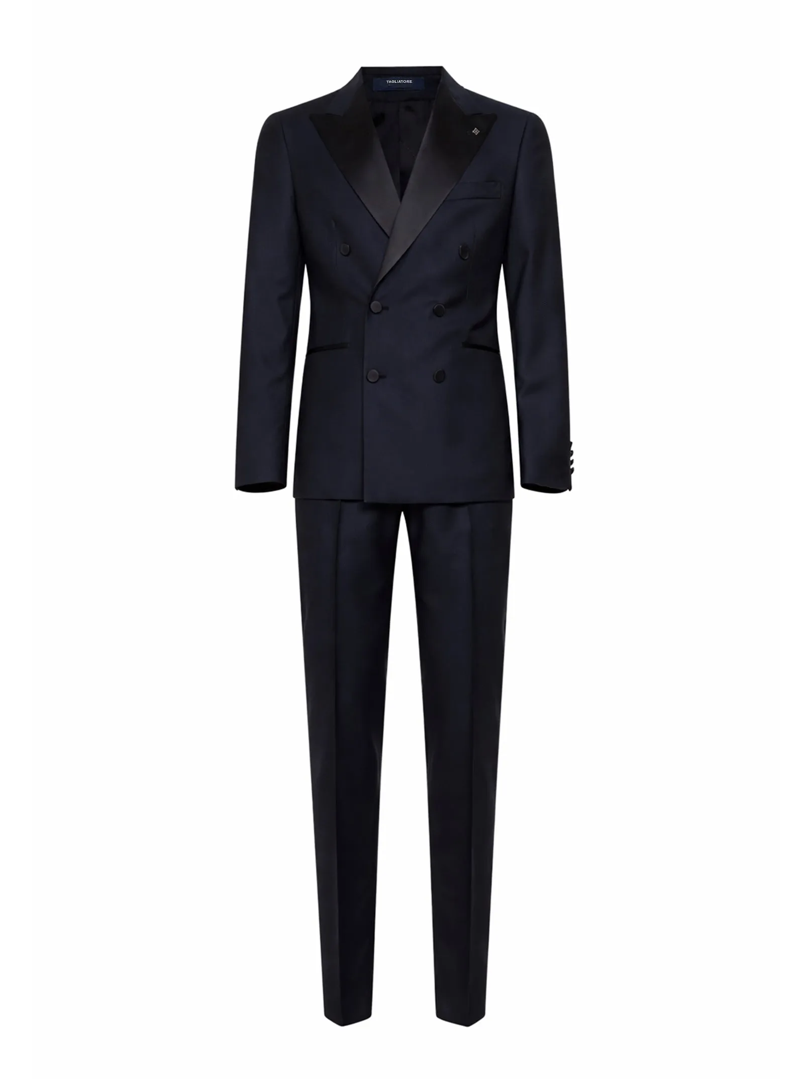 Tuxedo Suit Bruce Black Virgin Wool sold by Zulily